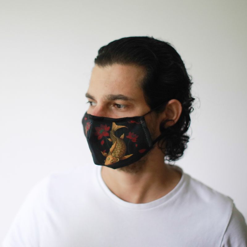 Masques Personnalisés en Tissu Adulte - Poisson Doré