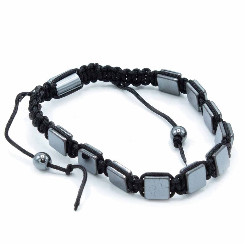 Bracelets Shamballa Hématite Magnétique - Cubes Plats