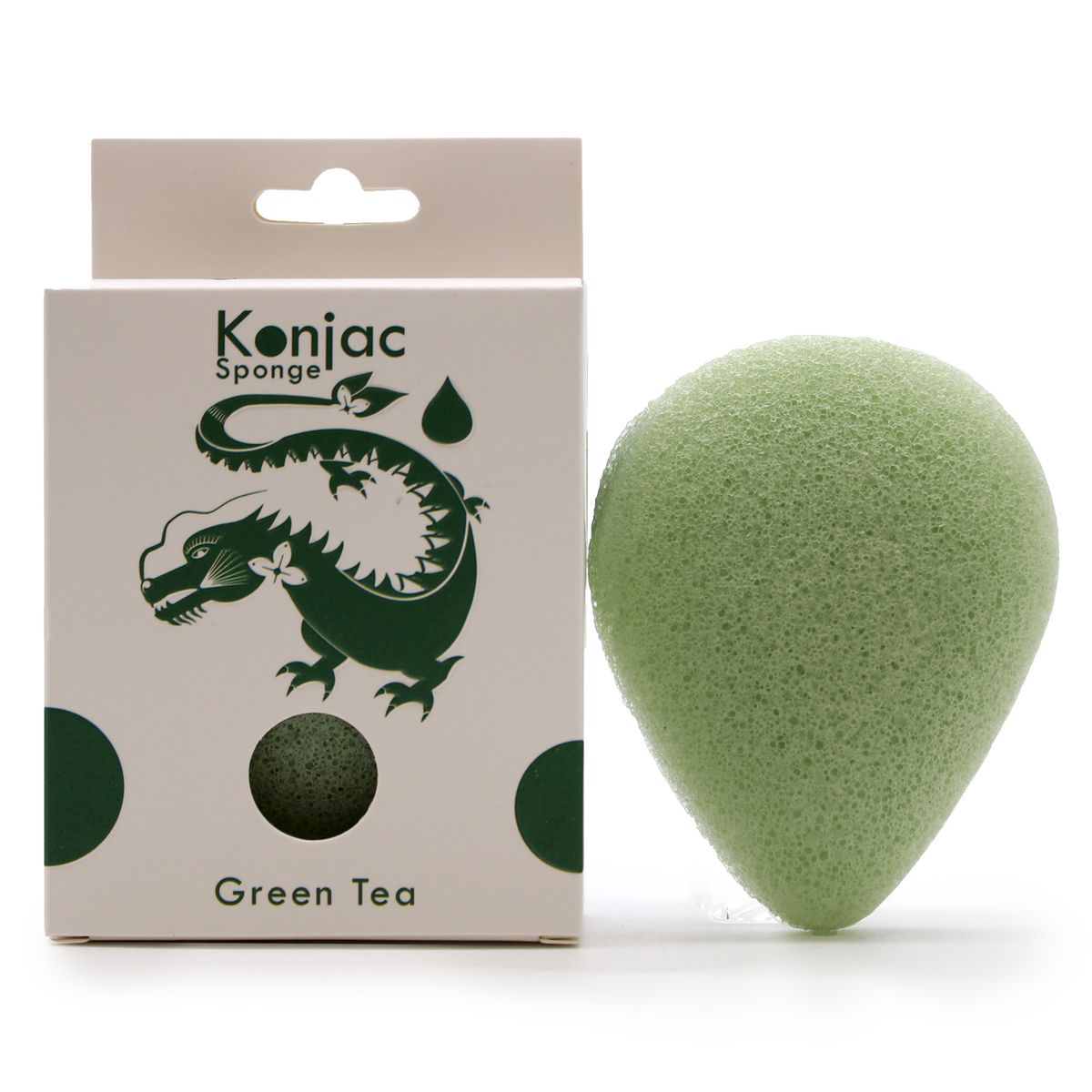 Esponja Facial Konjac - Chá Verde - Protetora