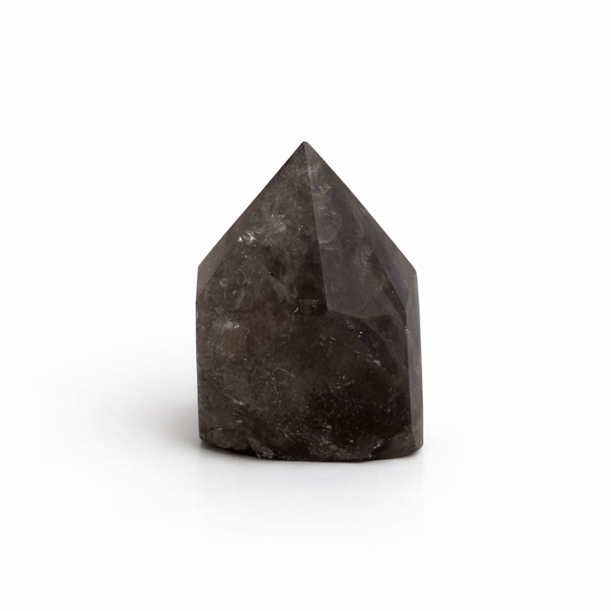 Pontas polidas superiores de pedras preciosas - quartzo fumado (aproximadamente 5-6 peças)