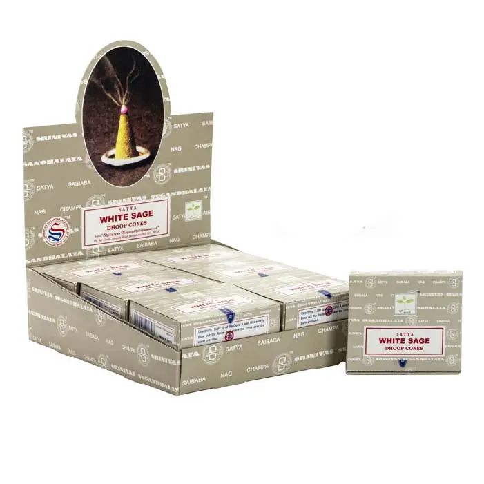 White Sage Dhoop Cones — Incense · GlowDuty apothecary