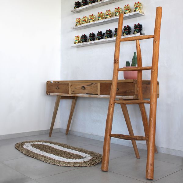 Large Teak Ladder - 1.5m - Natural