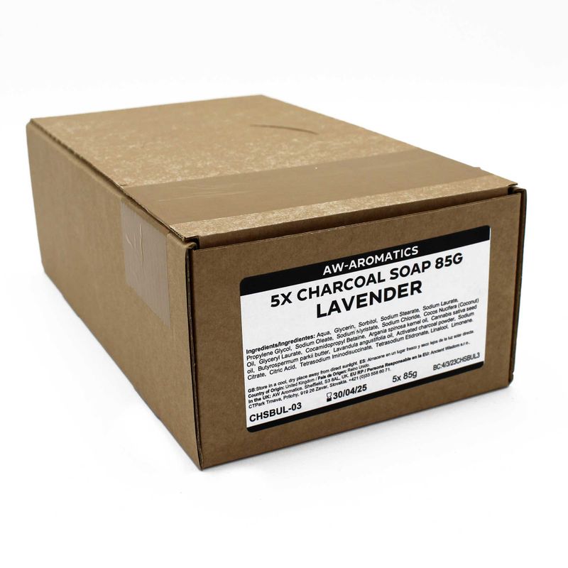 Savon au Charbon 85g - Lavande - Marque Blanche