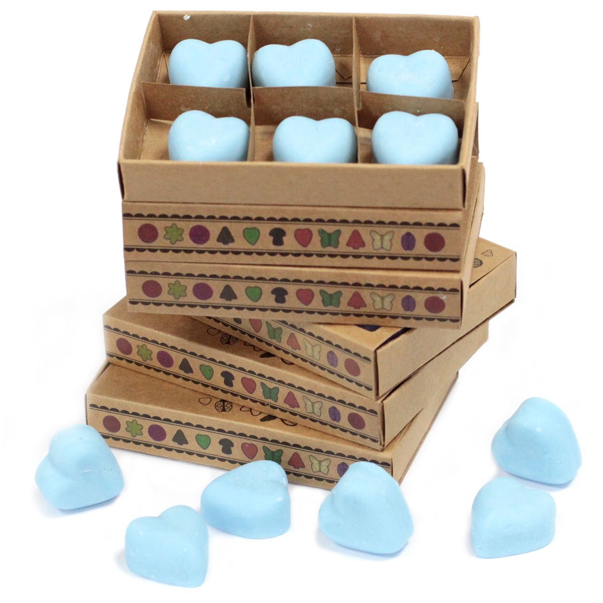 Caixa de 6 velas de soja - Baga de gota