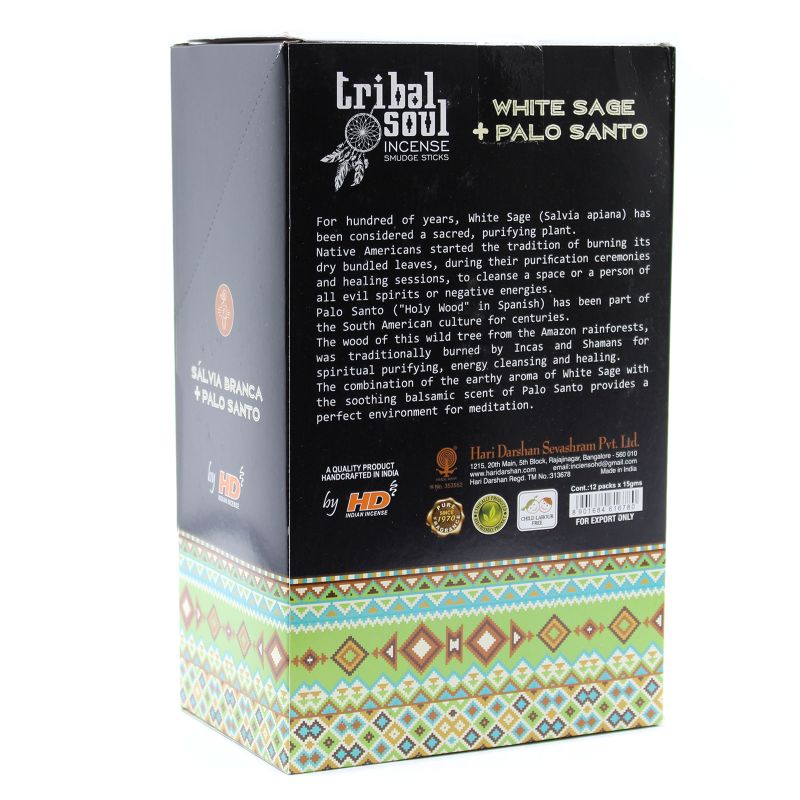 Encens âme tribale - Sauge Blanche + Palo Santo