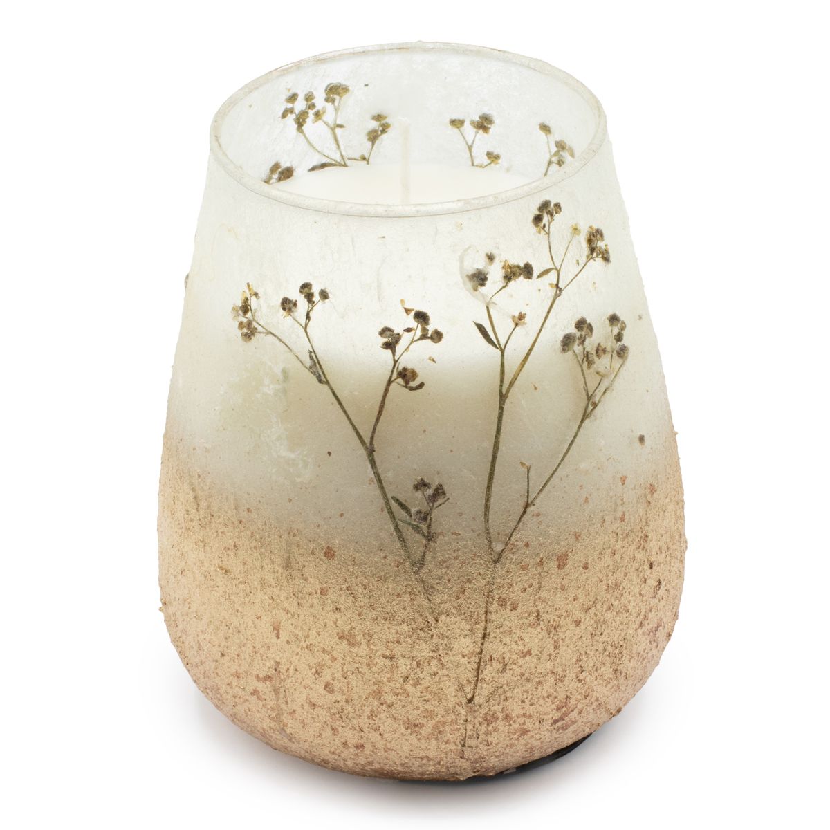 Velas em tarros de vidro