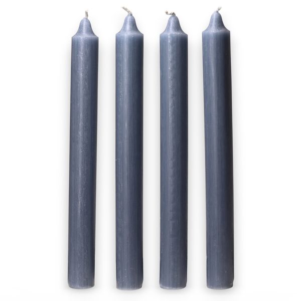 Bulk Solid Colour Dinner Candles - Rustic Teal - Pack of 100