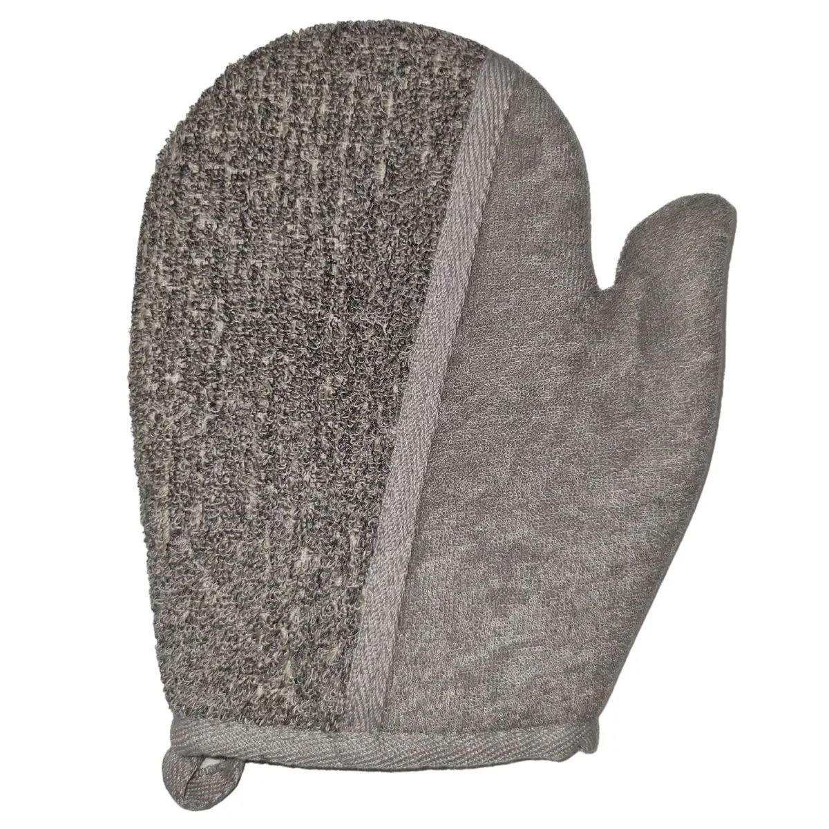 Bamboo & Linen Bath Glove - Charcoal — Body · GlowDuty apothecary
