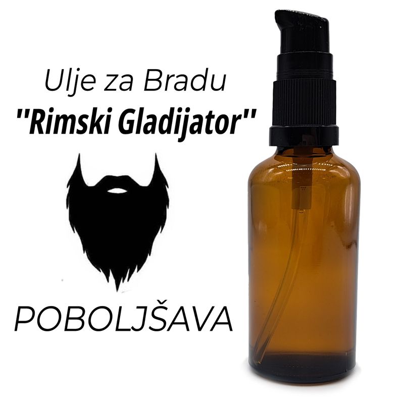 50ml Olej na Bradu - Římský Gladiátor - Bez Etikety