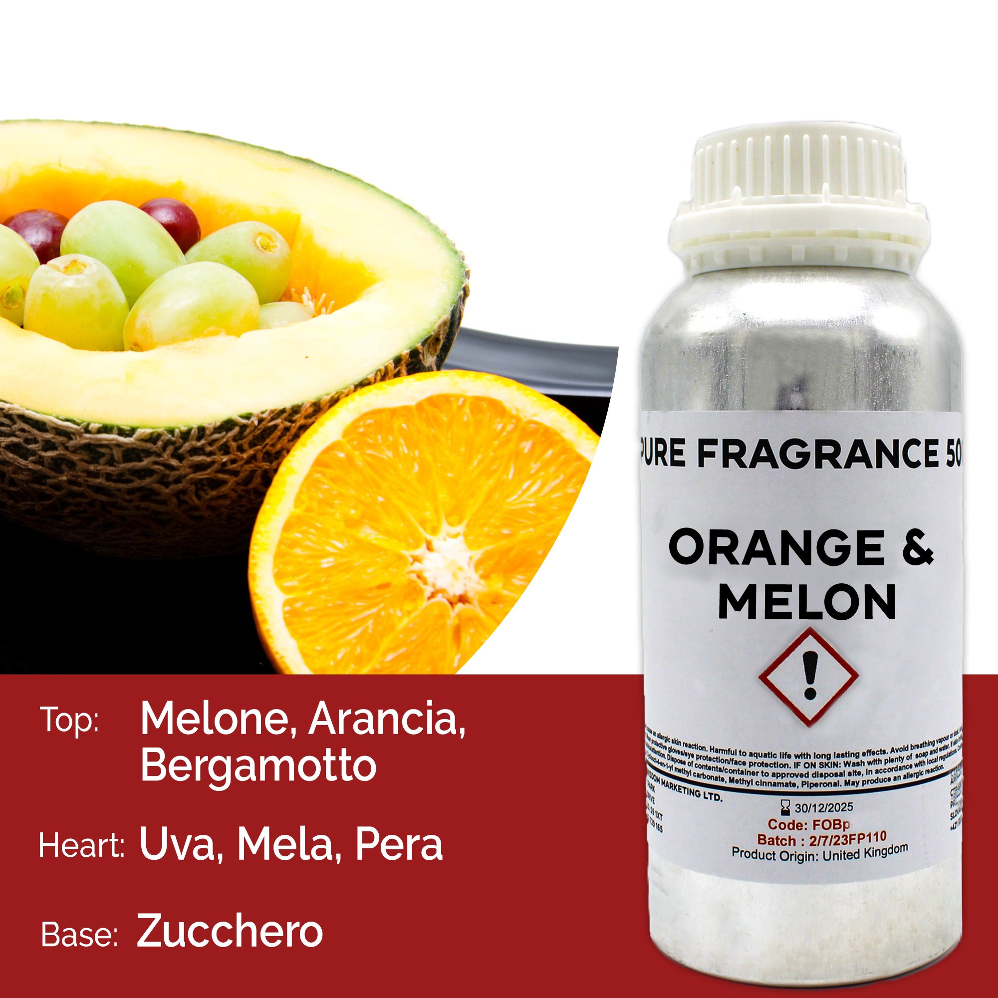 Fragranza Pura 500g - Arancia & Melone