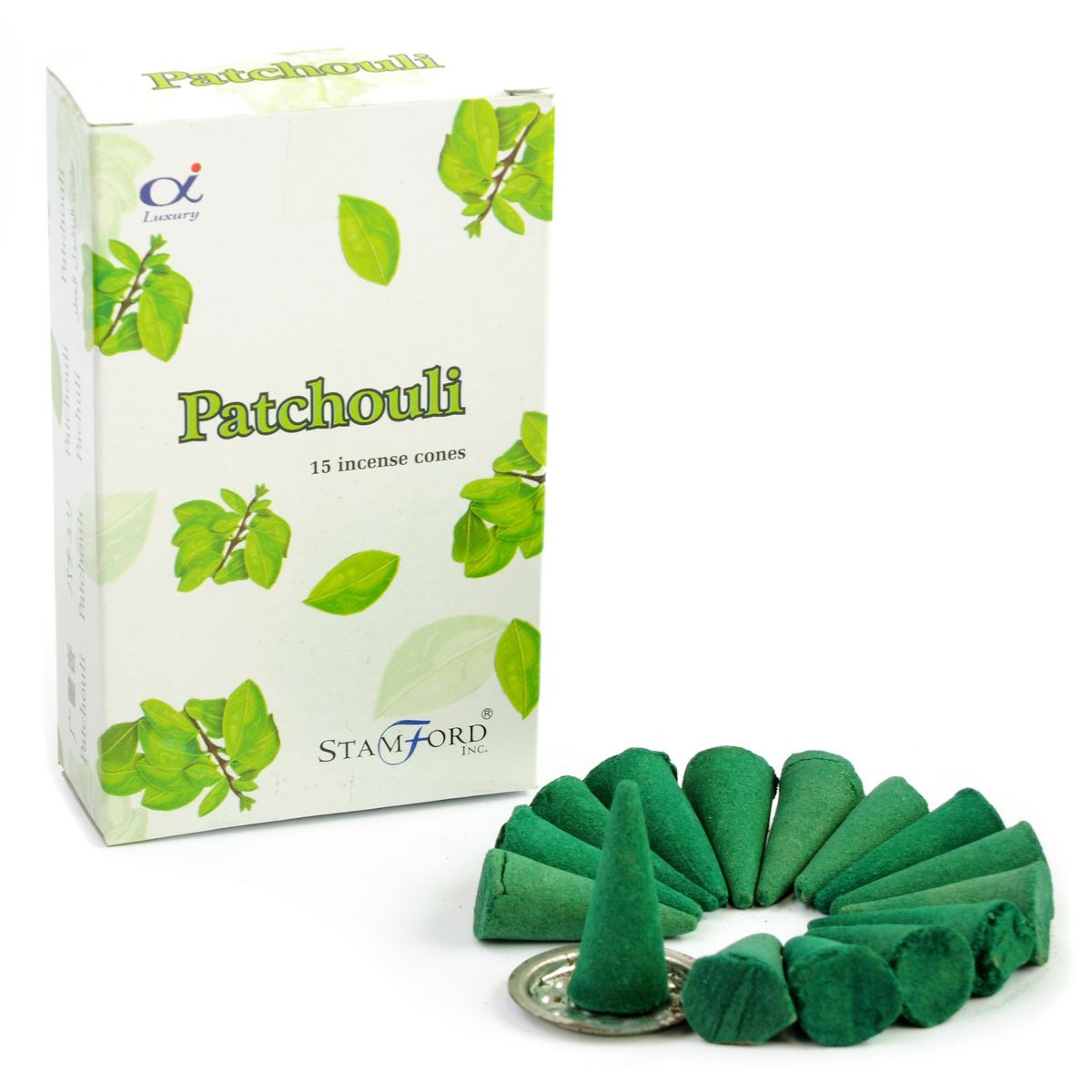 Conos de incenso de patchouli