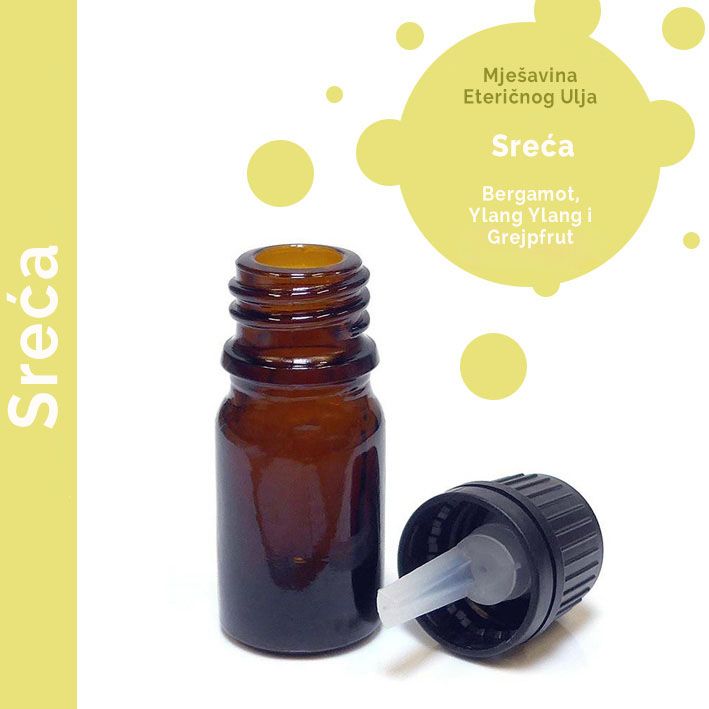ŠTĚSTÍ Směs Esenciálních Olejů 10ml - Bez Etikety