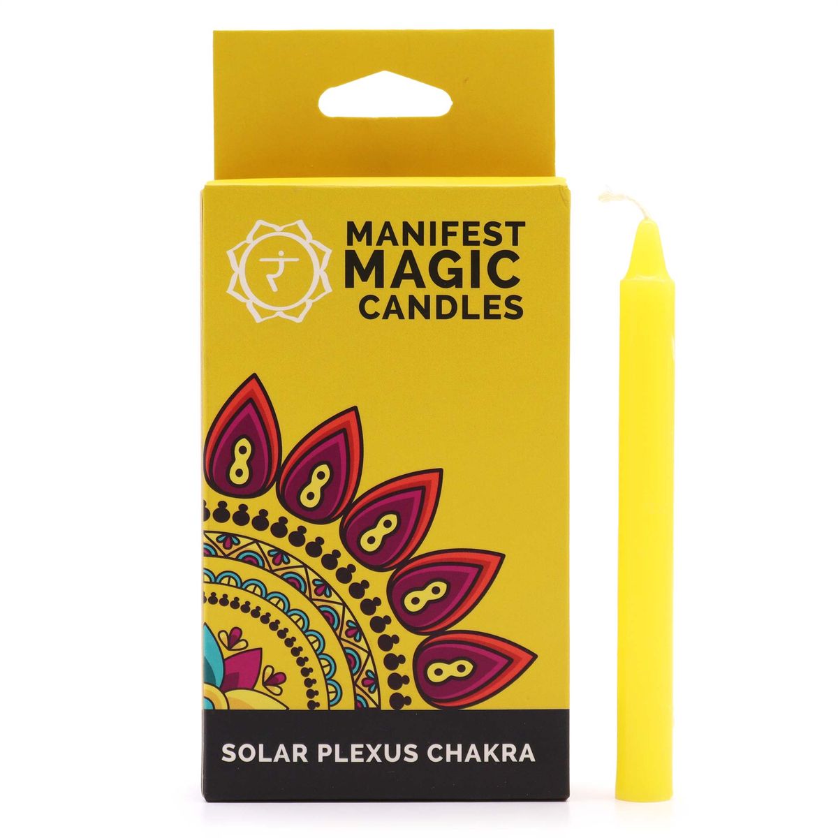 Velas Mágicas Manifest (pacote de 12) - Amarelas - Chakra do Plexo Solar