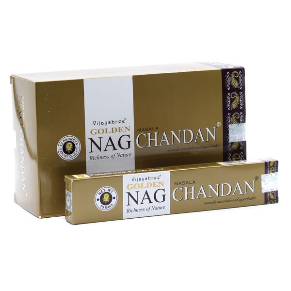 15g Golden Nag - Incenso Chandan