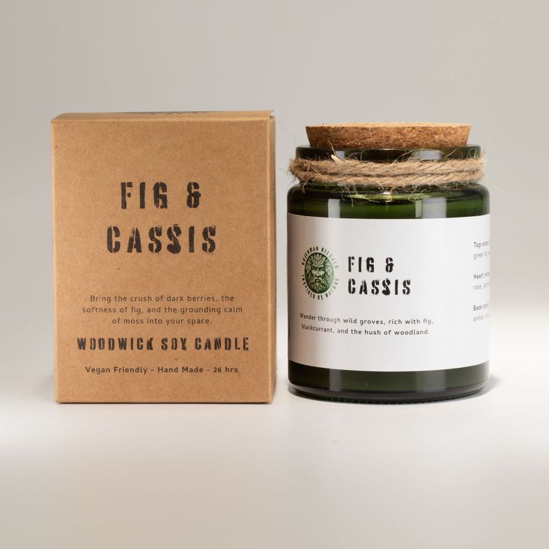 Woodwick Soy Candle - Crushed Fig & Casis