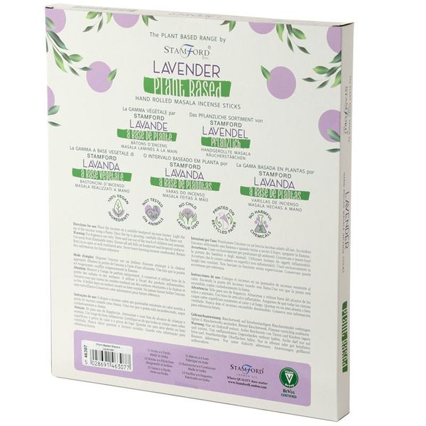 Pack de 6 Bâtonnets d'Encens Masala Végétal - Lavande