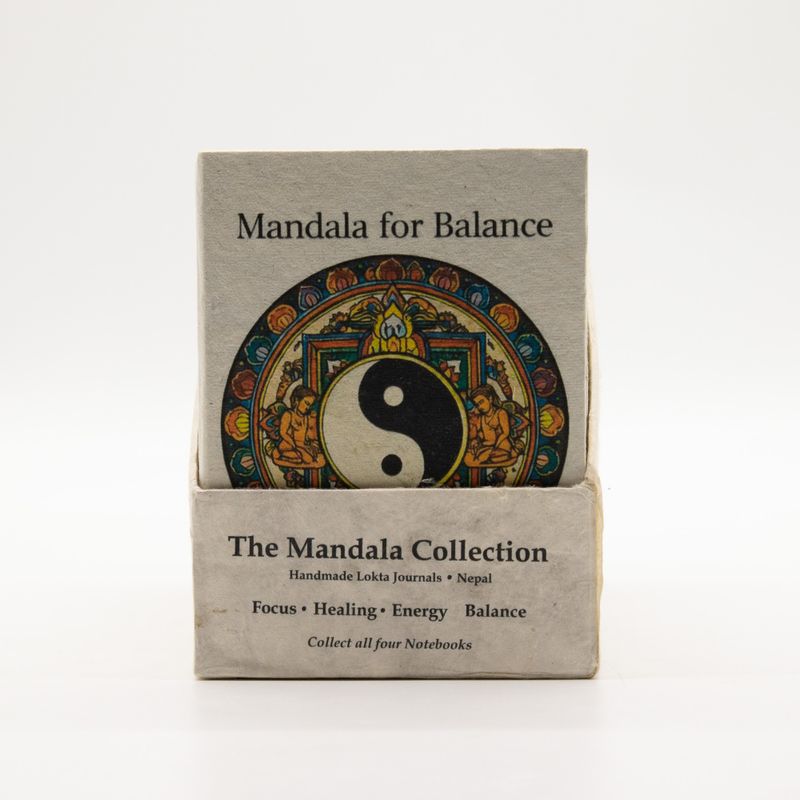 Med Tibet Mixed Mandala Notebooks - (12x8cm) - 40 leafs (6x2 assorted Des) - In Display Case