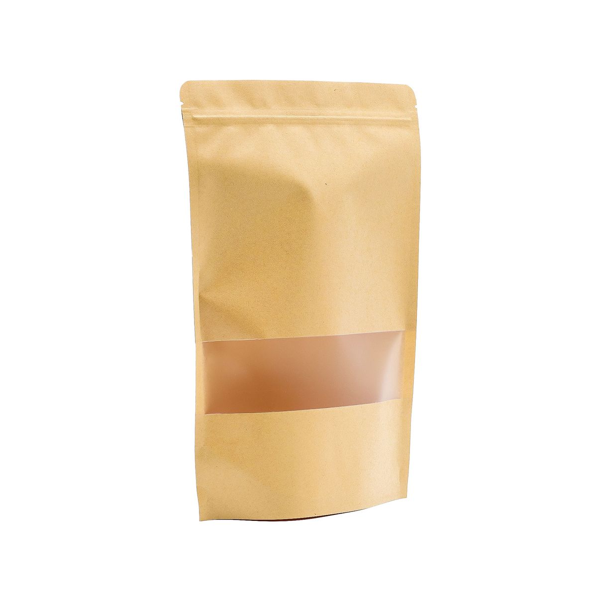 Sacos kraft com janela 10x20 cm