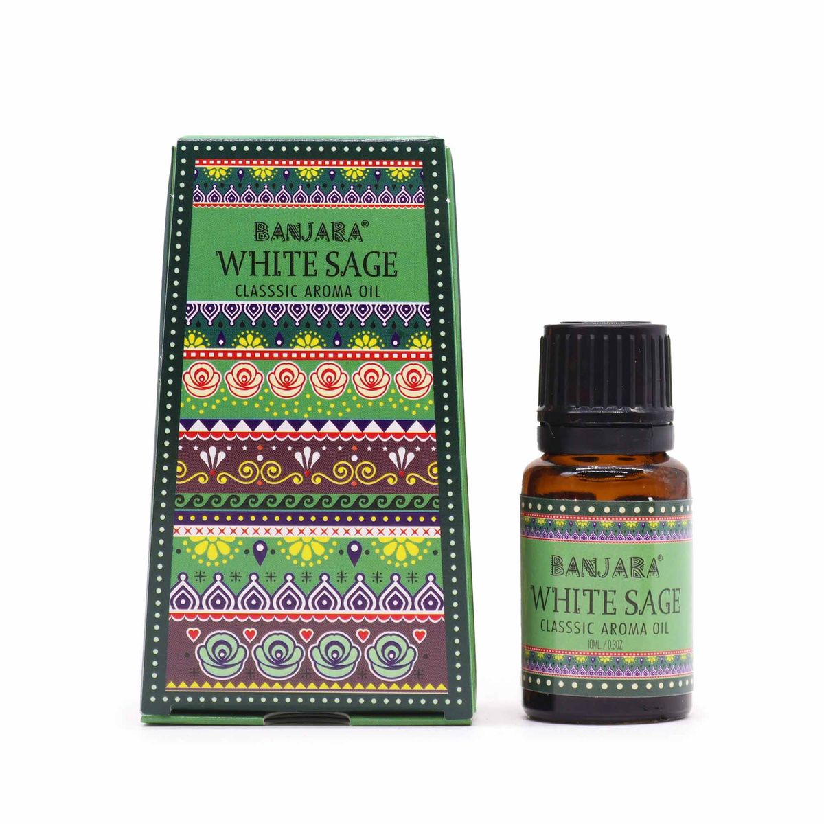 Óleo perfumado da Índia Banjara 10 ml - Sálvia Branca