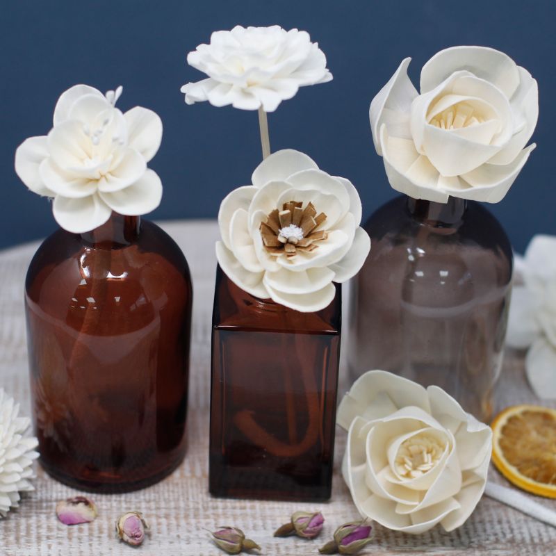 Diffuseurs Naturels Fleurs - Gd Rose Corde