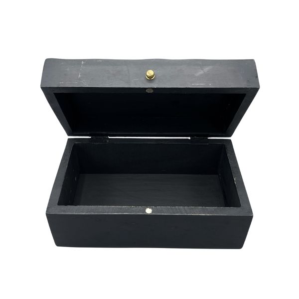 Déco Vintage - Boîte Multi Usages - 22x12x10cm - Tourbillons Noirs