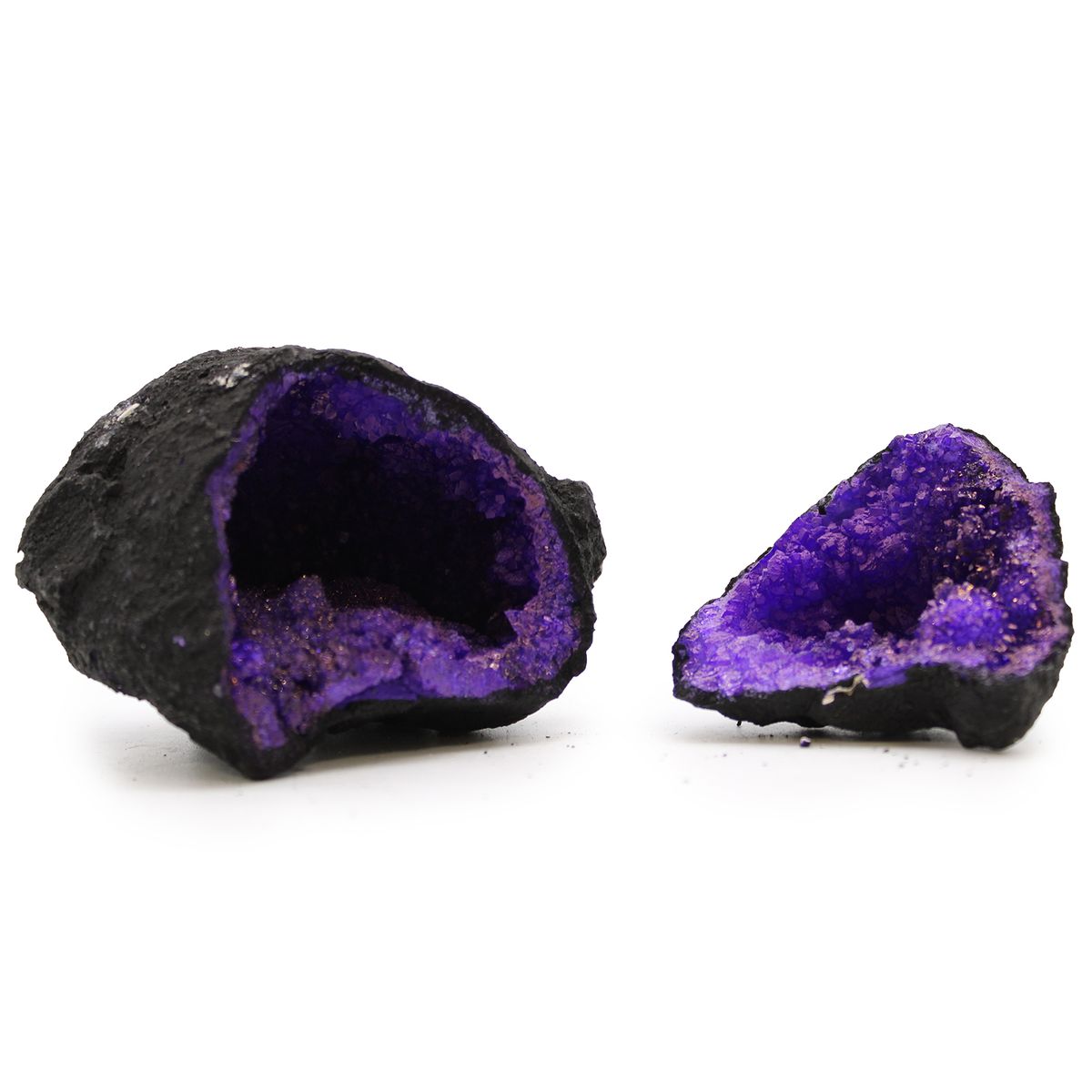 Geodas de calcita colorida - Pedra Preta - Roxo