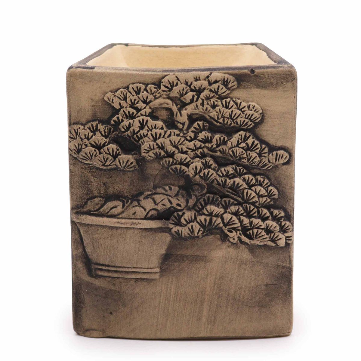 Queimador Bonsai Pintado à Mão - Ardósia
