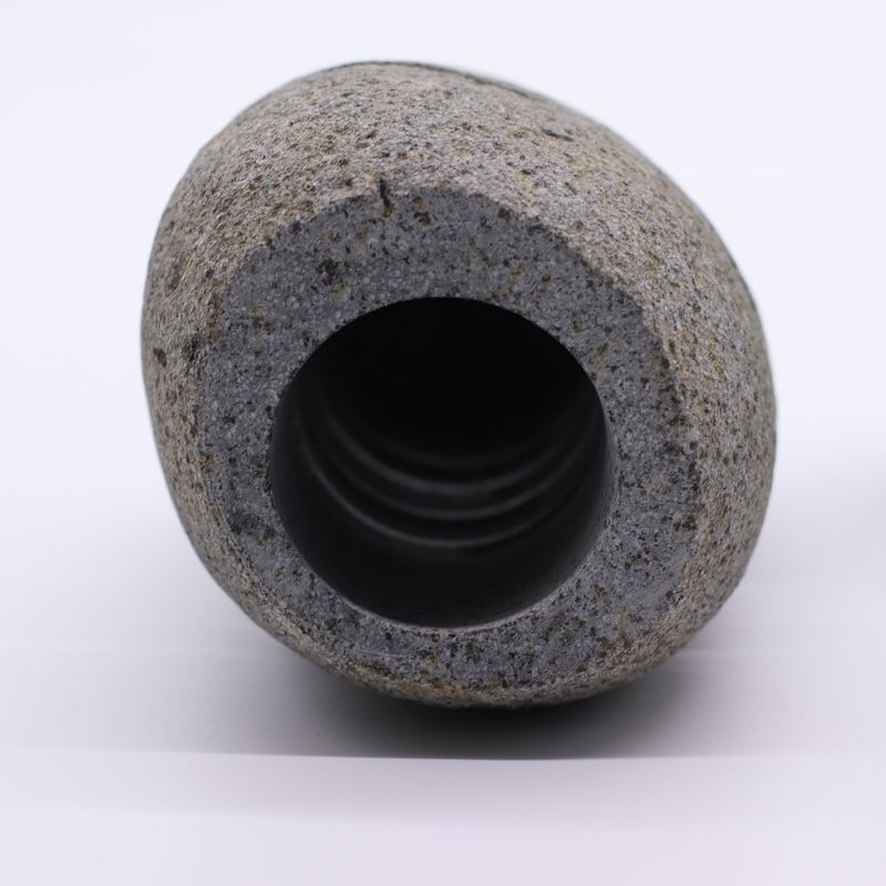 Natural Riverstone Candle Holder - Standing Stone Cut  (9x20cm)