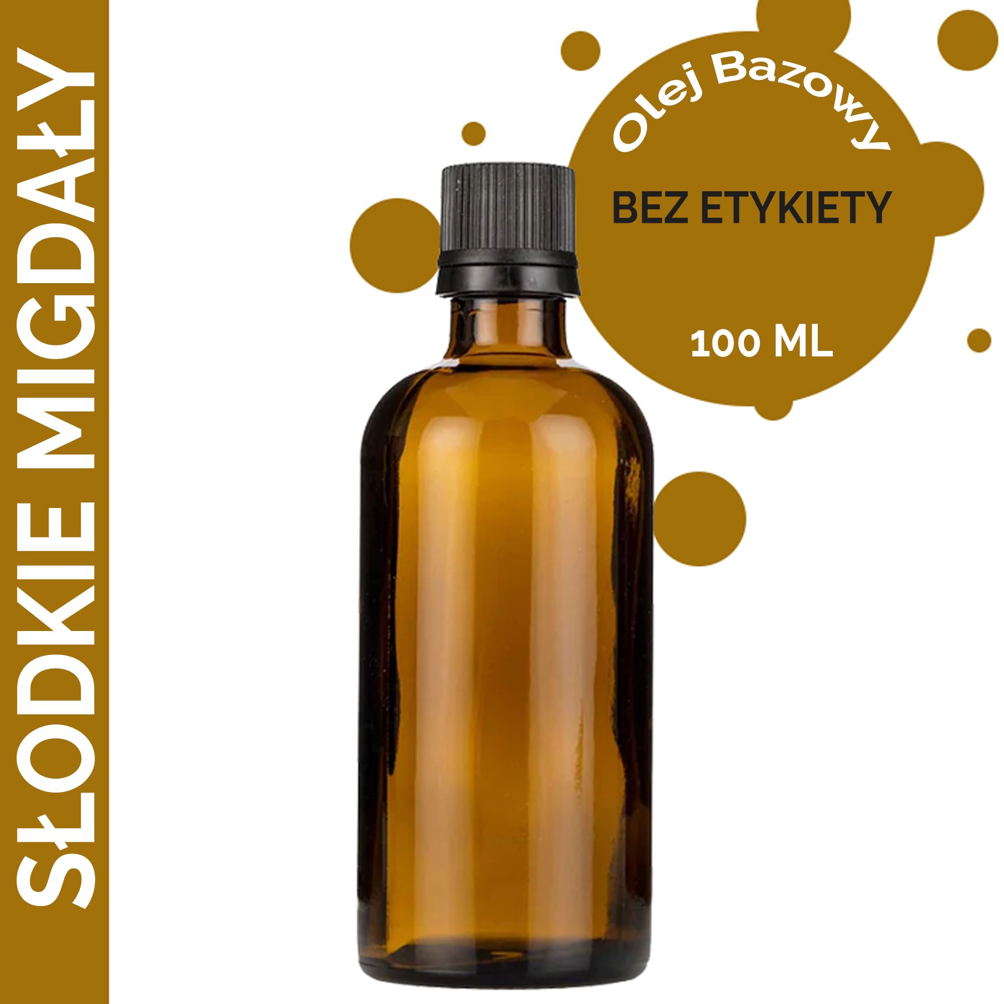 Olej Bazowy ze Słodkich Migdałów 100 ml - BEZ ETYKIETY