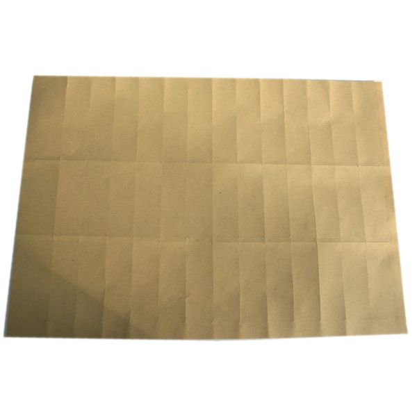 Kraft Marron - 42 Étiquettes A4 Bords Ronds -2