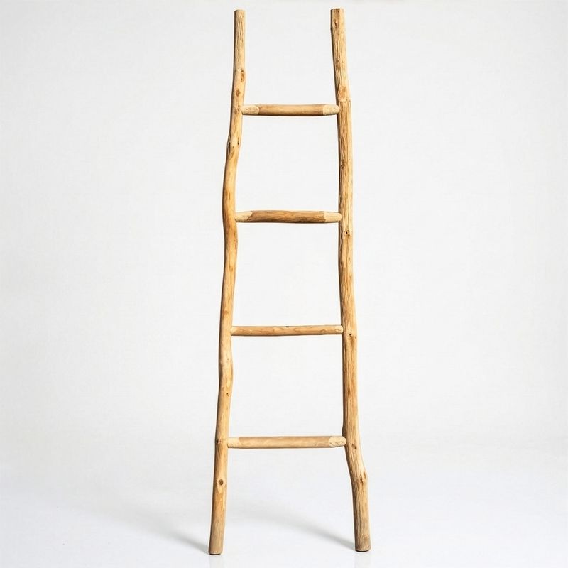 Large Kemu Wood Ladder - 1.5m - Natural - Japan Style