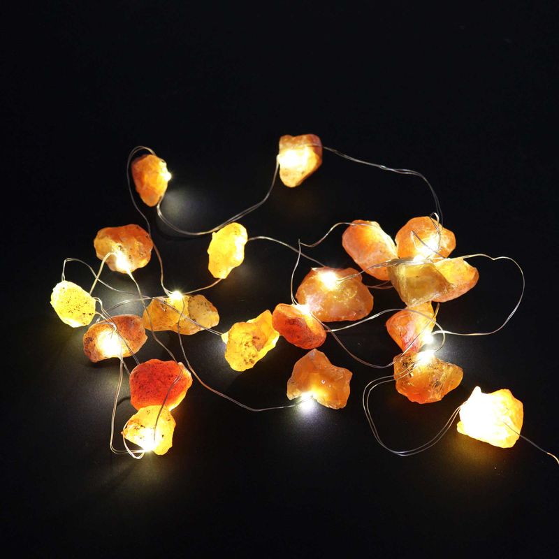 Lumières de charme de pierres précieuses - Jade orange