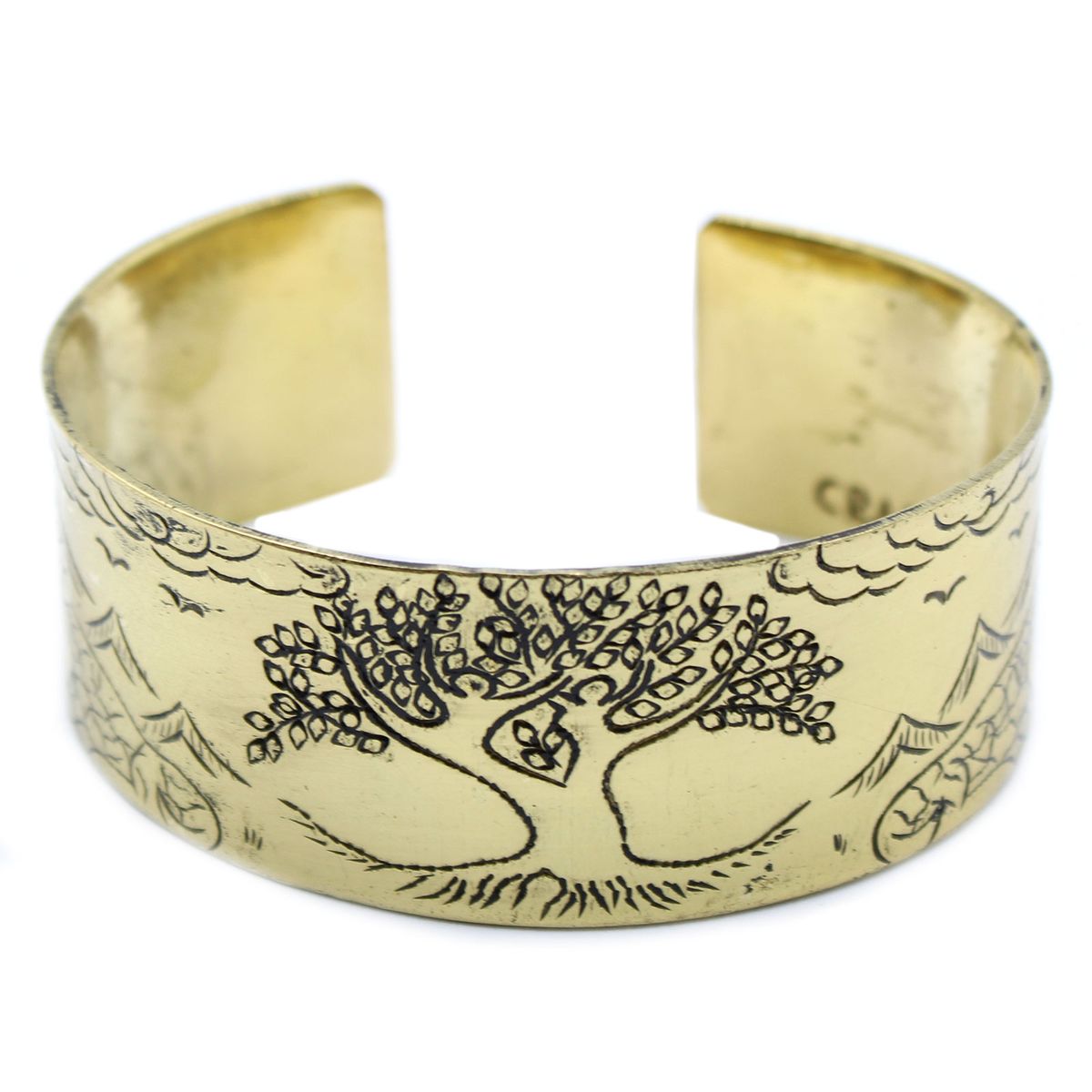 Pulseira Mantra Tibetano em Latão - Árvore da Vida