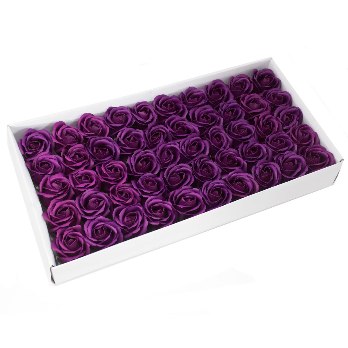 Flor decorativa para artesanato, tamanho médio - violeta escuro