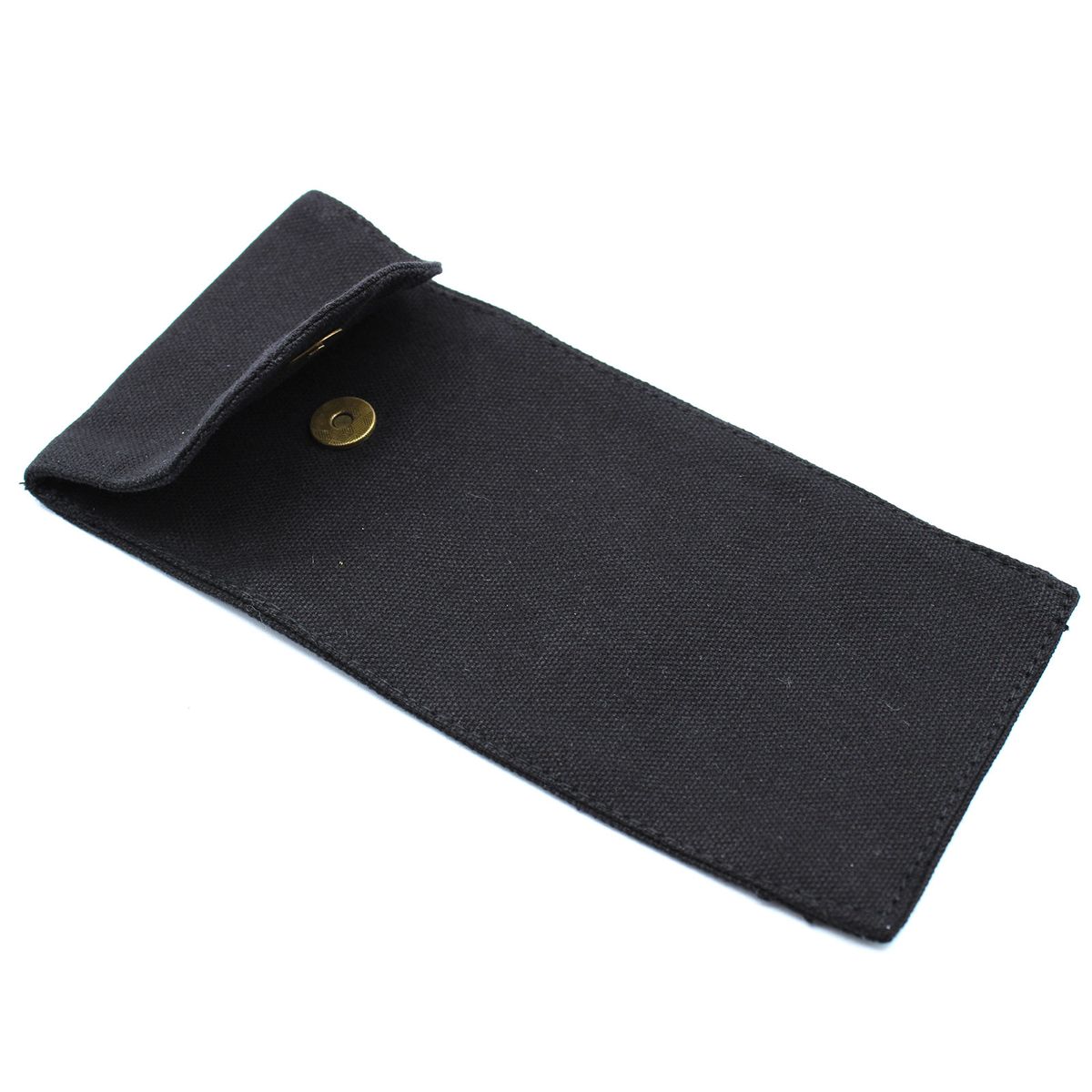 Bolsa de algodão para rolos faciais de pedras preciosas 10 oz - Preto 9x19xm