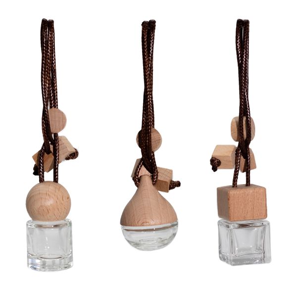 Difusor de Carro Suspenso - Transparente - 8 ml - (3 designs sortidos x 4)