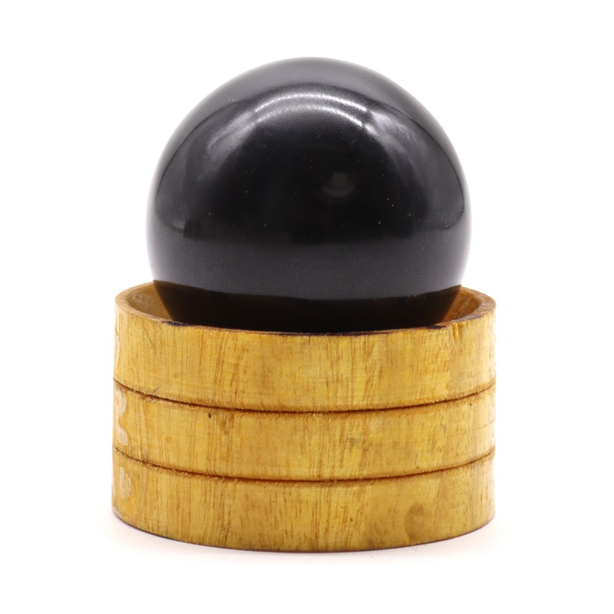 Esfera de cristal de turmalina de 40 mm com suporte