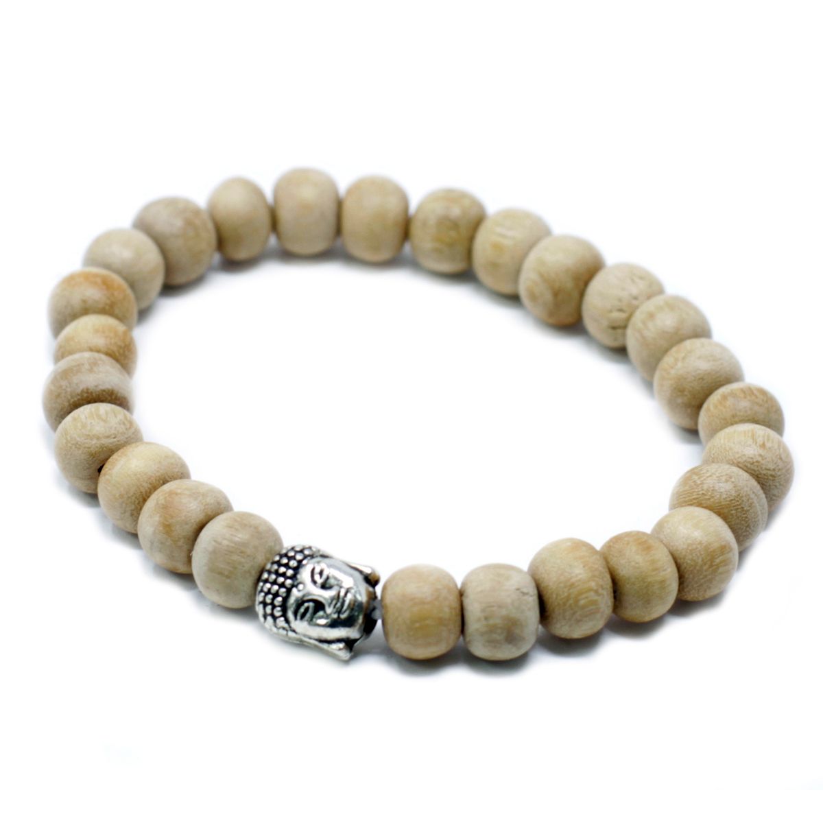 Contas de sândalo perfumadas e pulseira Buda