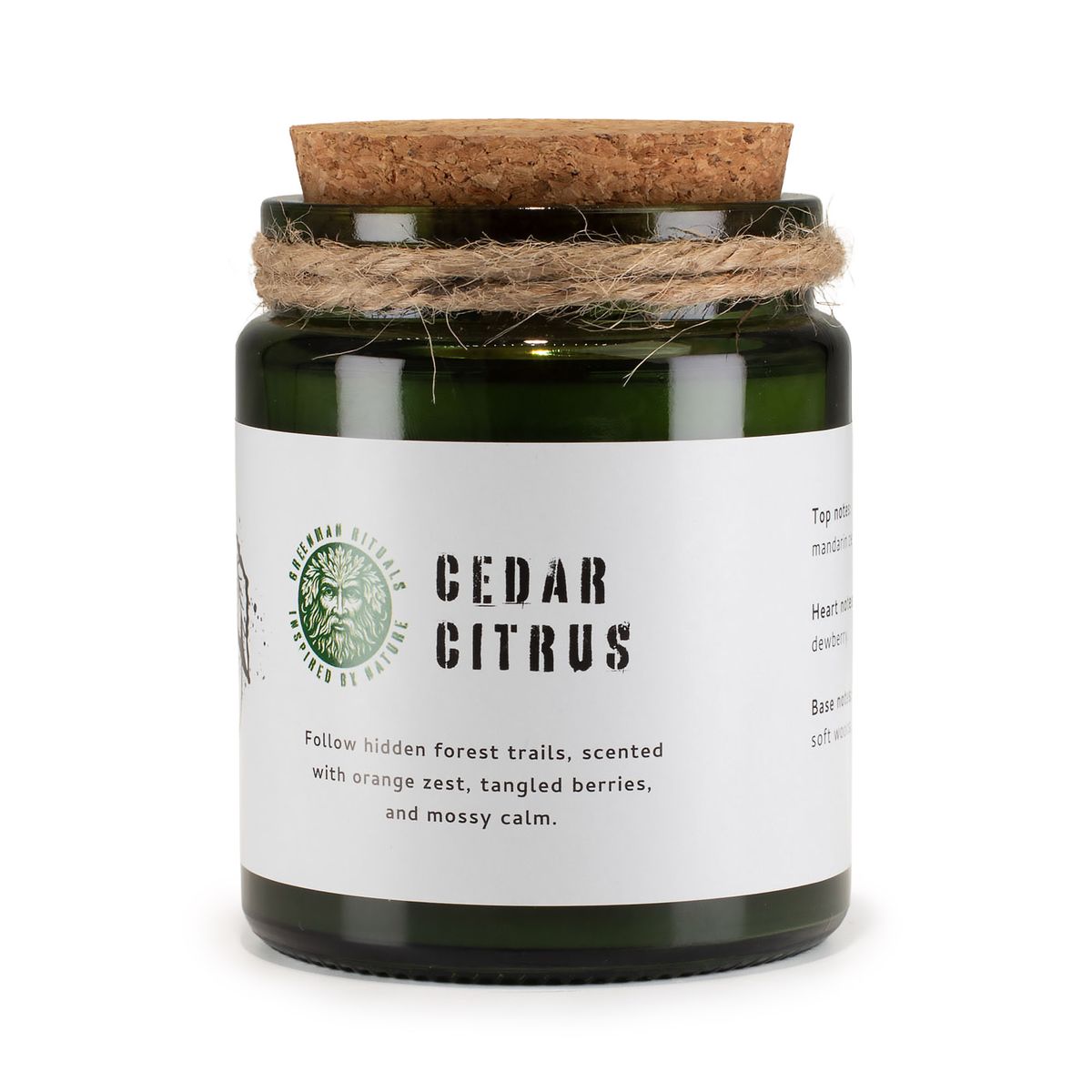 Vela de soja Greenman Woodwick - Cedro e Citrinos
