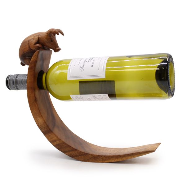 Suporte para vinho - Porco