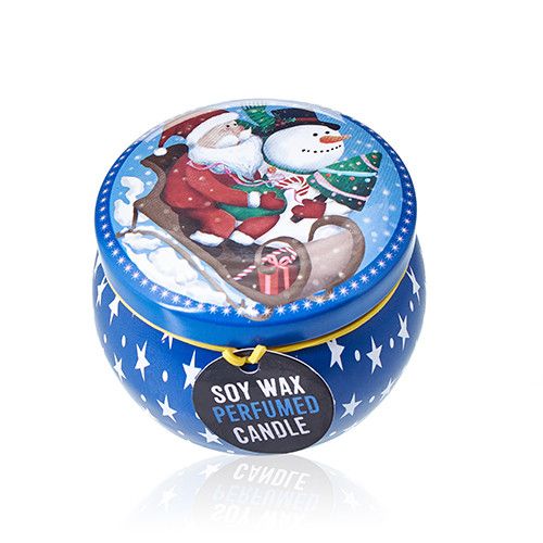 Art Tin Candles - Винтидж Коледа - Портокал с подправки