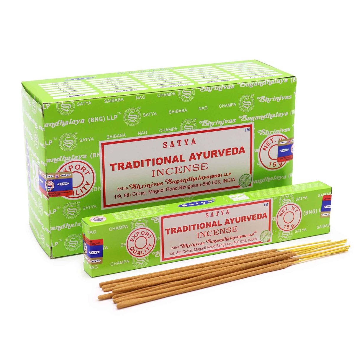 Bastões de incenso Satya 15 g - Tr.Ayurveda