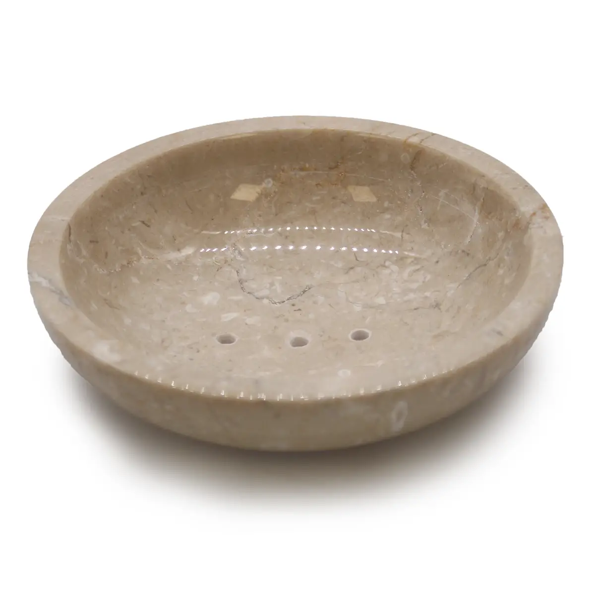 Round Honey Marble Rounded Soap Dish — Soap Dishes · GlowDuty apothecary