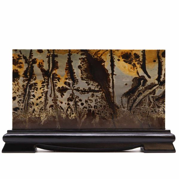 Piedras con imágenes de Guohua - Paisaje Grande - 150x250 mm (aprox 800 g)