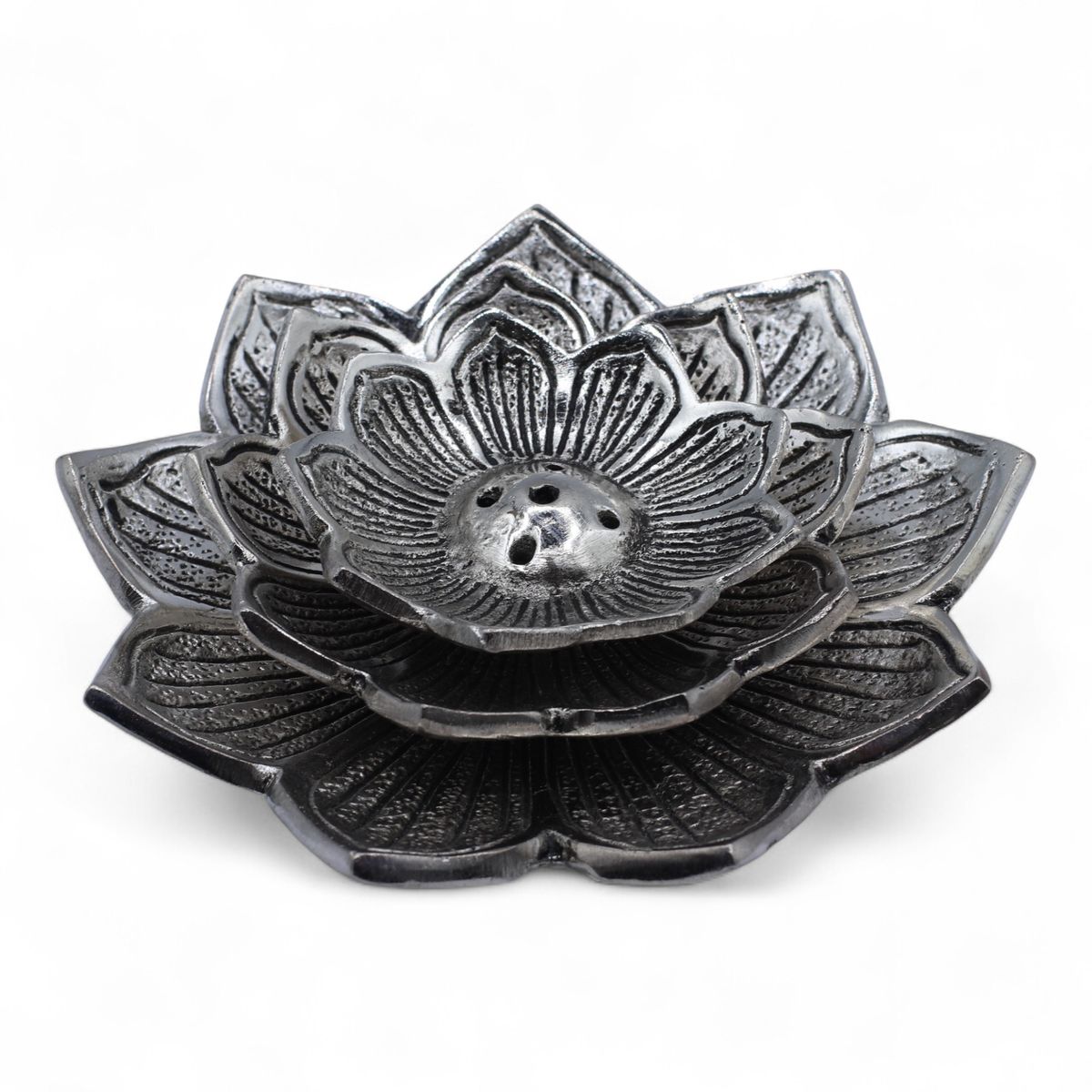 Porta-incenso Flor de Lótus de Três Flores