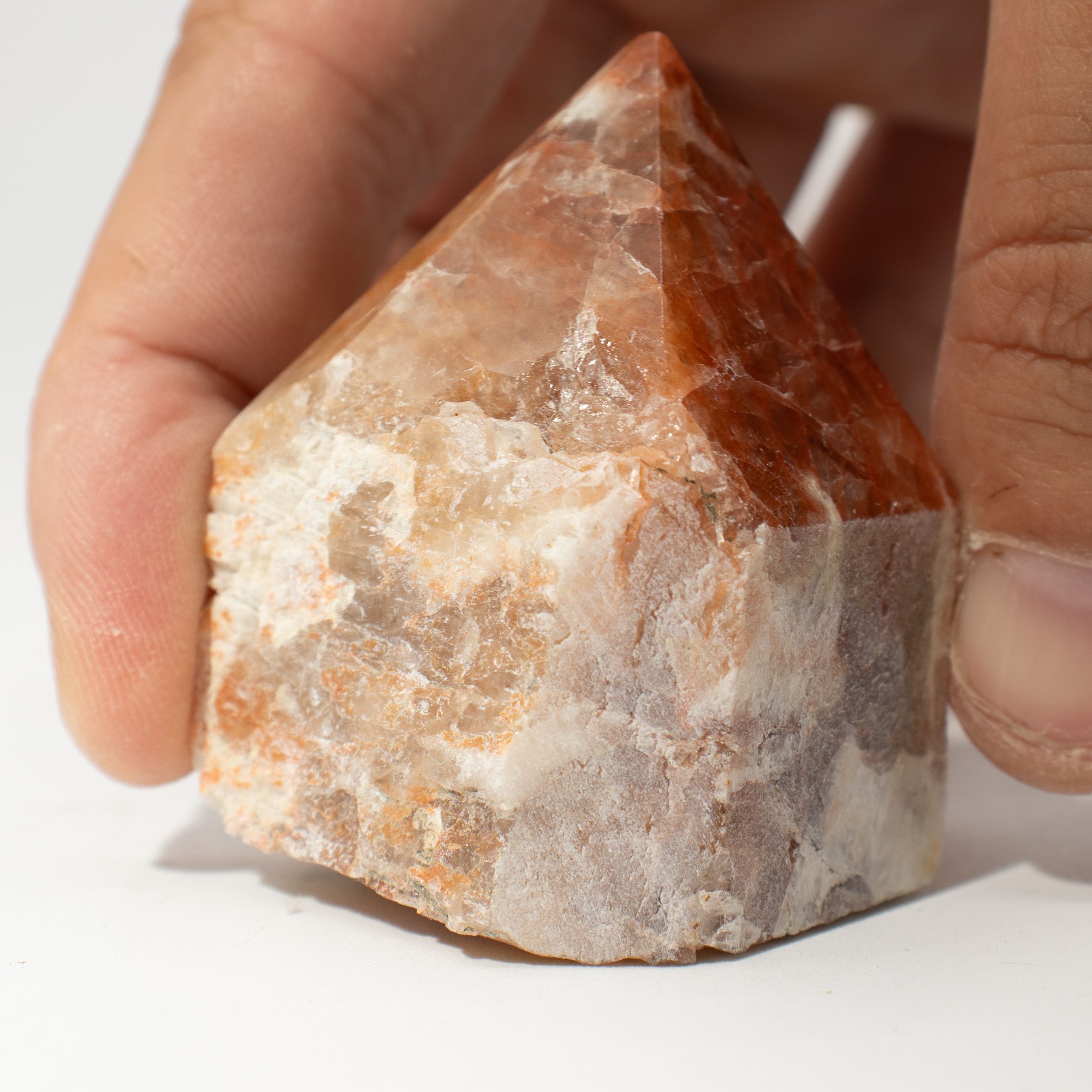 Pontas de Pedras Naturais (0,7kg) - Matriz com Turmalina (aprox. 5-6 peças)