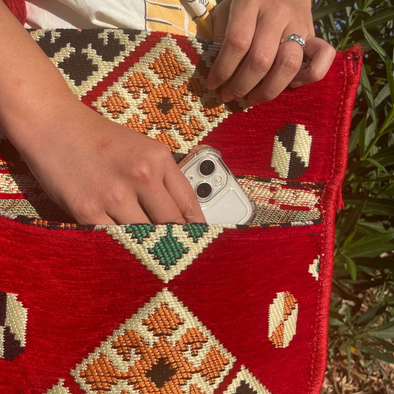 Sac Kilim - Rouge