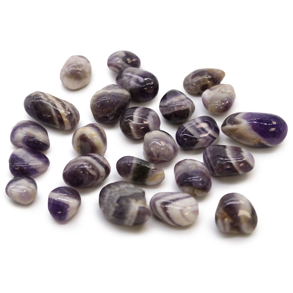 Pequenas pedras africanas - Ametista - Chevron
