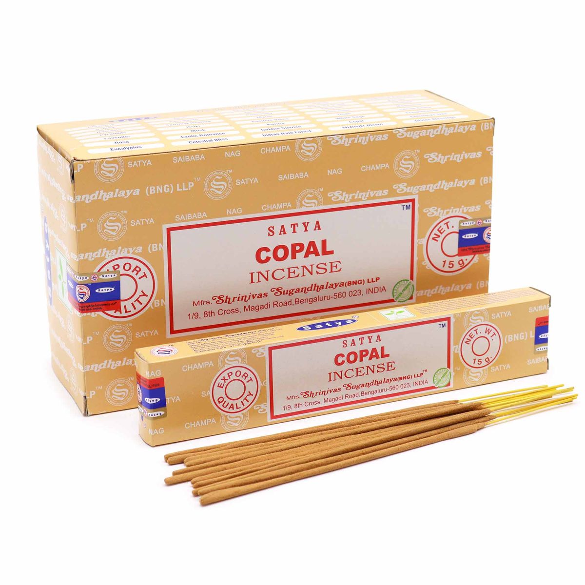 Bastões de incenso Satya 15 g - Copal