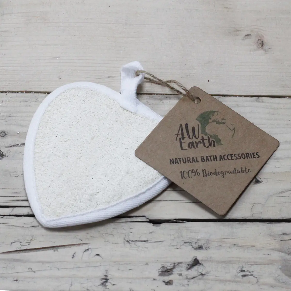 Natural Loofah Body Scrubs - Heart — Body · GlowDuty apothecary